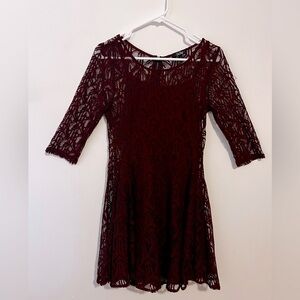 Maroon BeBop dress.